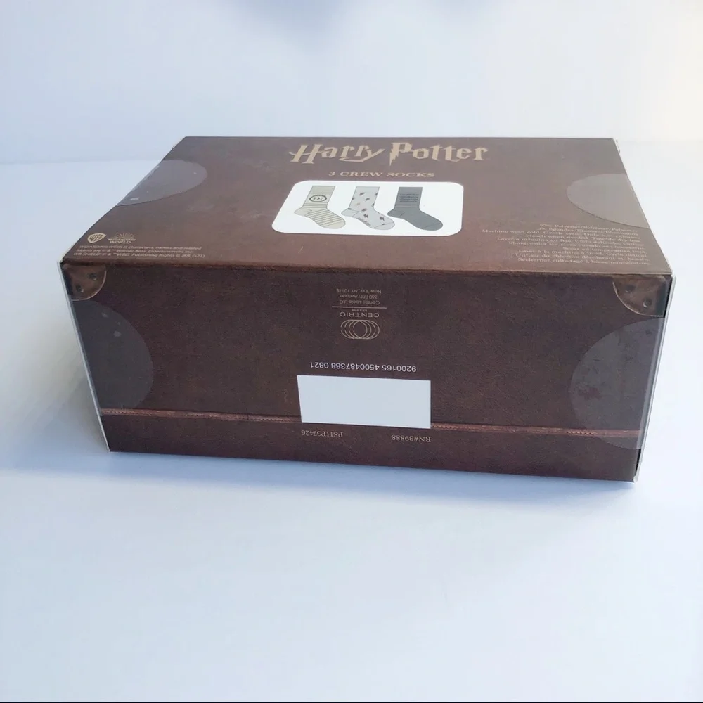 Harry Potter Wizarding World 3 Crew Socks Box Set